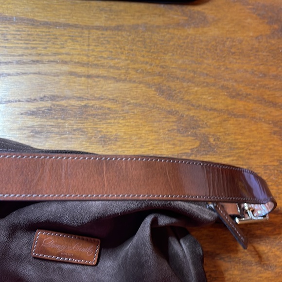 Dooney Bourke suede brown, shoulder bag - Picture 7 of 8